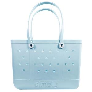 COPY - Simply Southern Large Waterproof Tote Bag Artic Blue EVA (Bogg Bag style)